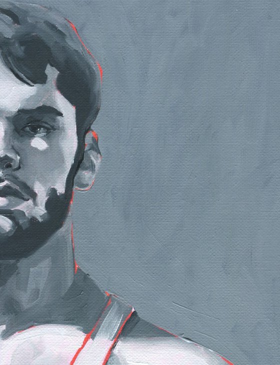 Before the Breath - Male portrait