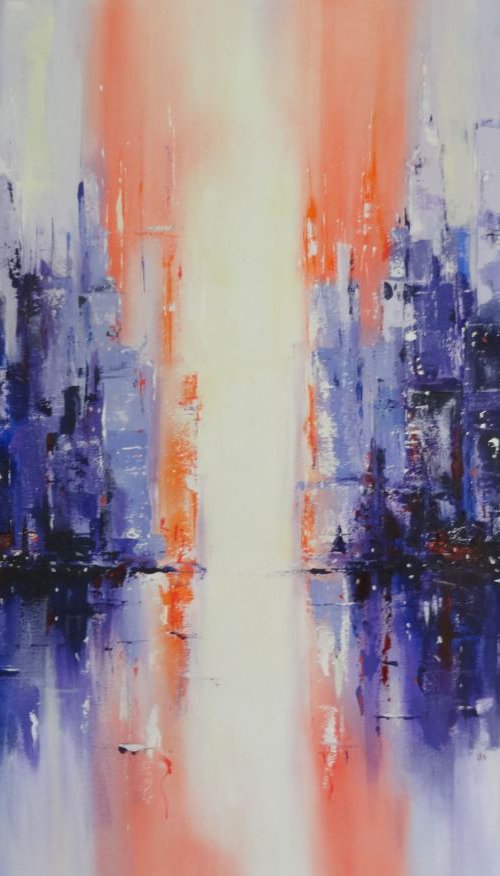 When The Deep Purple Falls by Mel Davies Original Art