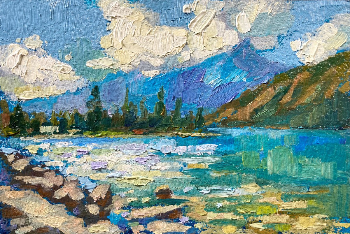 Jenny Lake By Jimmy Leslie, 6 X 4, Artwork For Sale On Artfinder