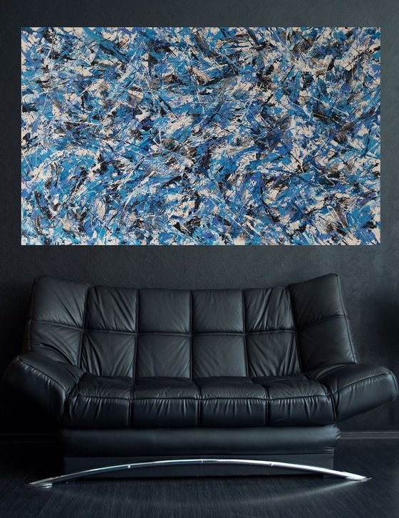 Abstract CONTEMPORARY ACRYLIC on CANVAS by M.Y.