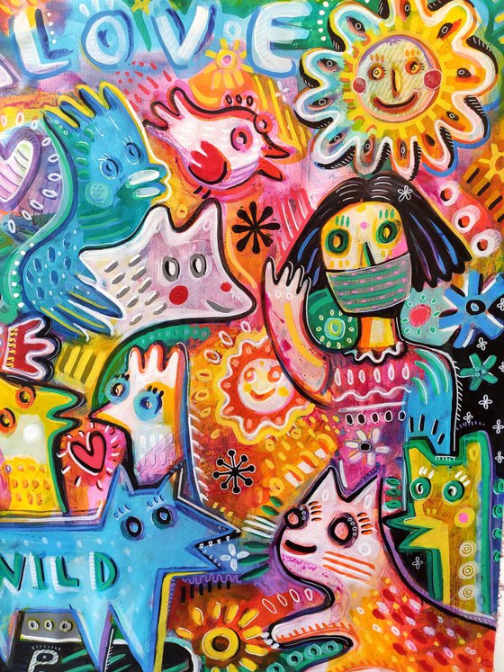 LOVE NATURE IN COVID TIME 105x180cm