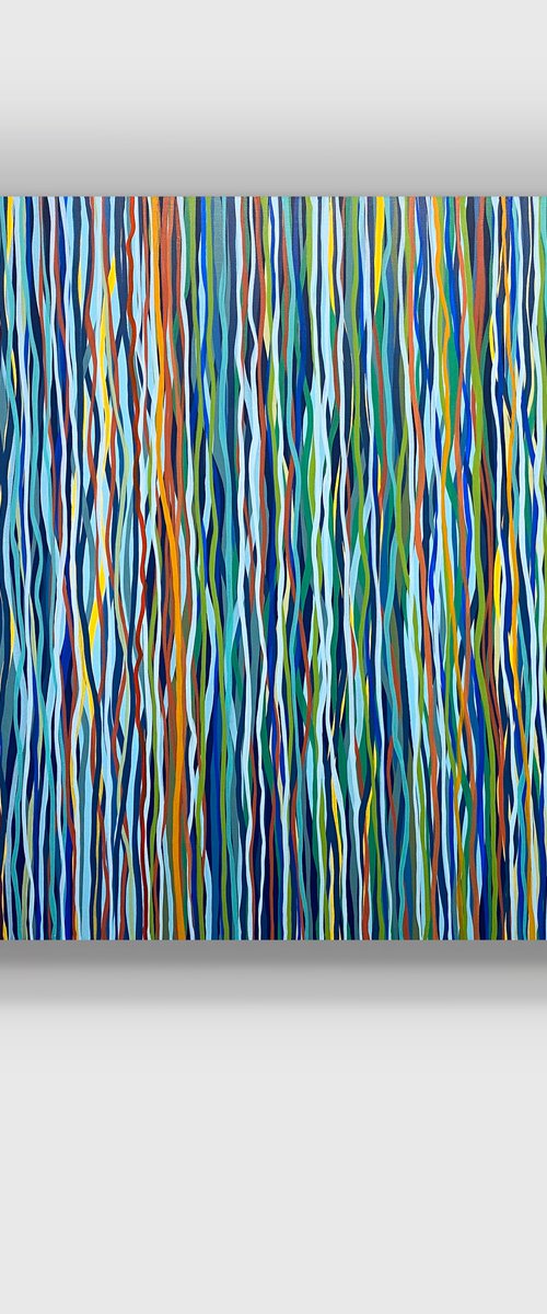 Funky Nights - 152 x 92cm acrylic on canvas by George Hall