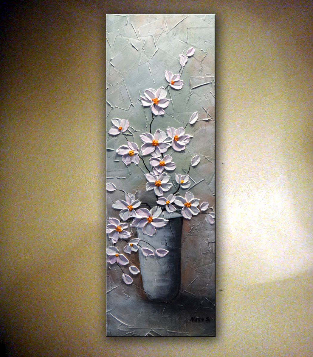 Sakura in Vase by Nataliya Stupak
