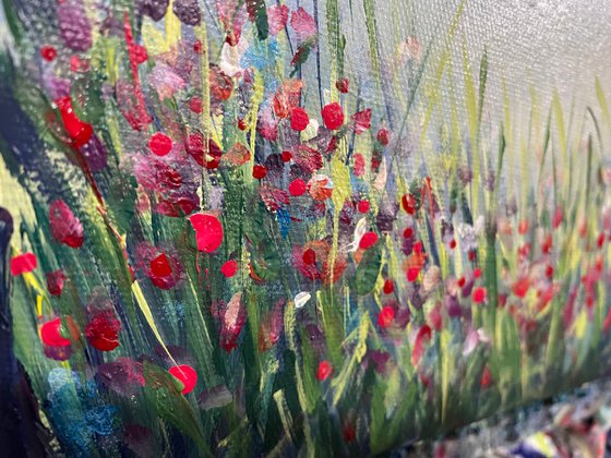 Reeds and flowers