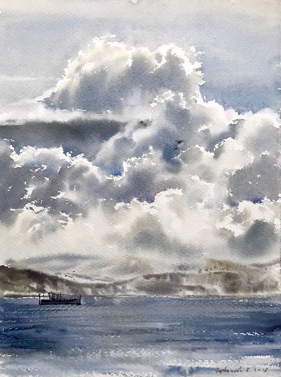 Coast and clouds