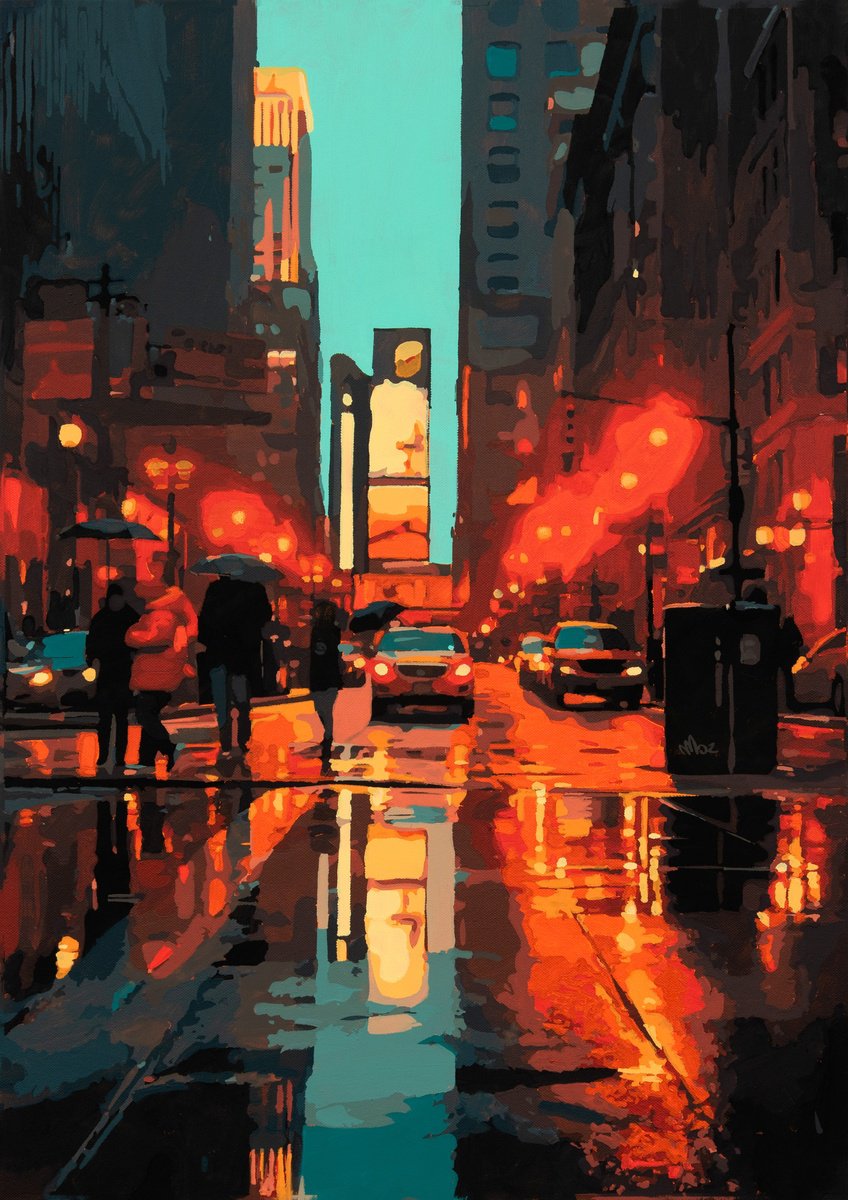 New York City Rain #1 by Marco Barberio
