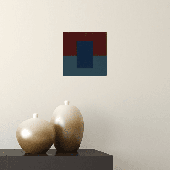 RESOLVE - Modern 3D Color Field  Painting / Framed