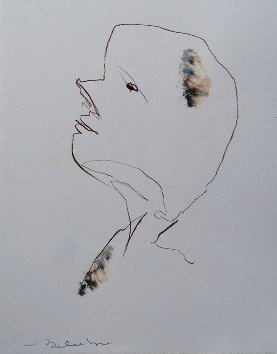 Portrait 19-12, ink on paper 21x29 cm