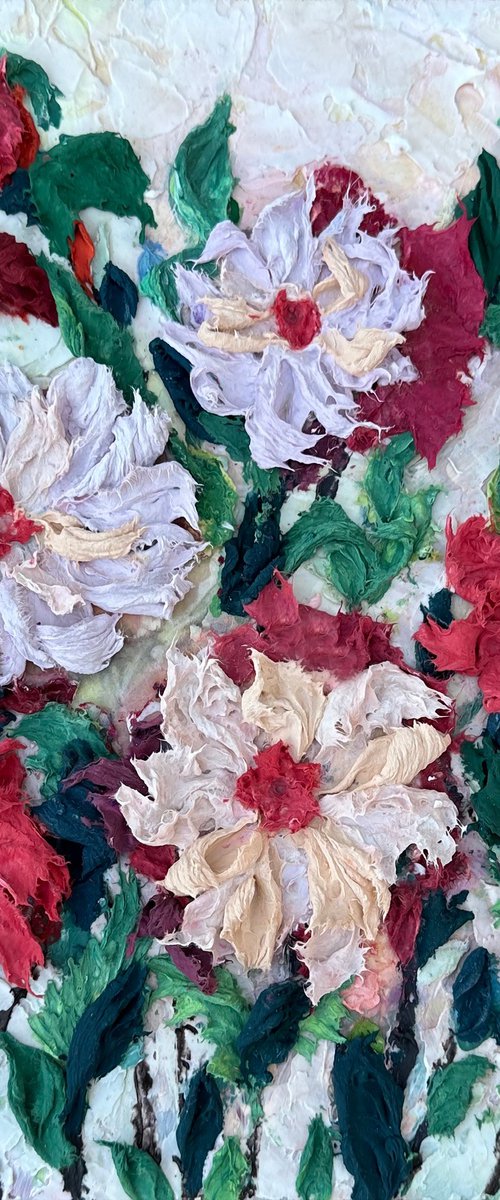 3D Daisy Love by Lena Owens at OLena Art