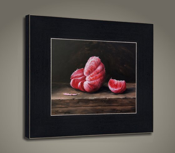 Grapefruit peeled (23x28cm, oil on panel)