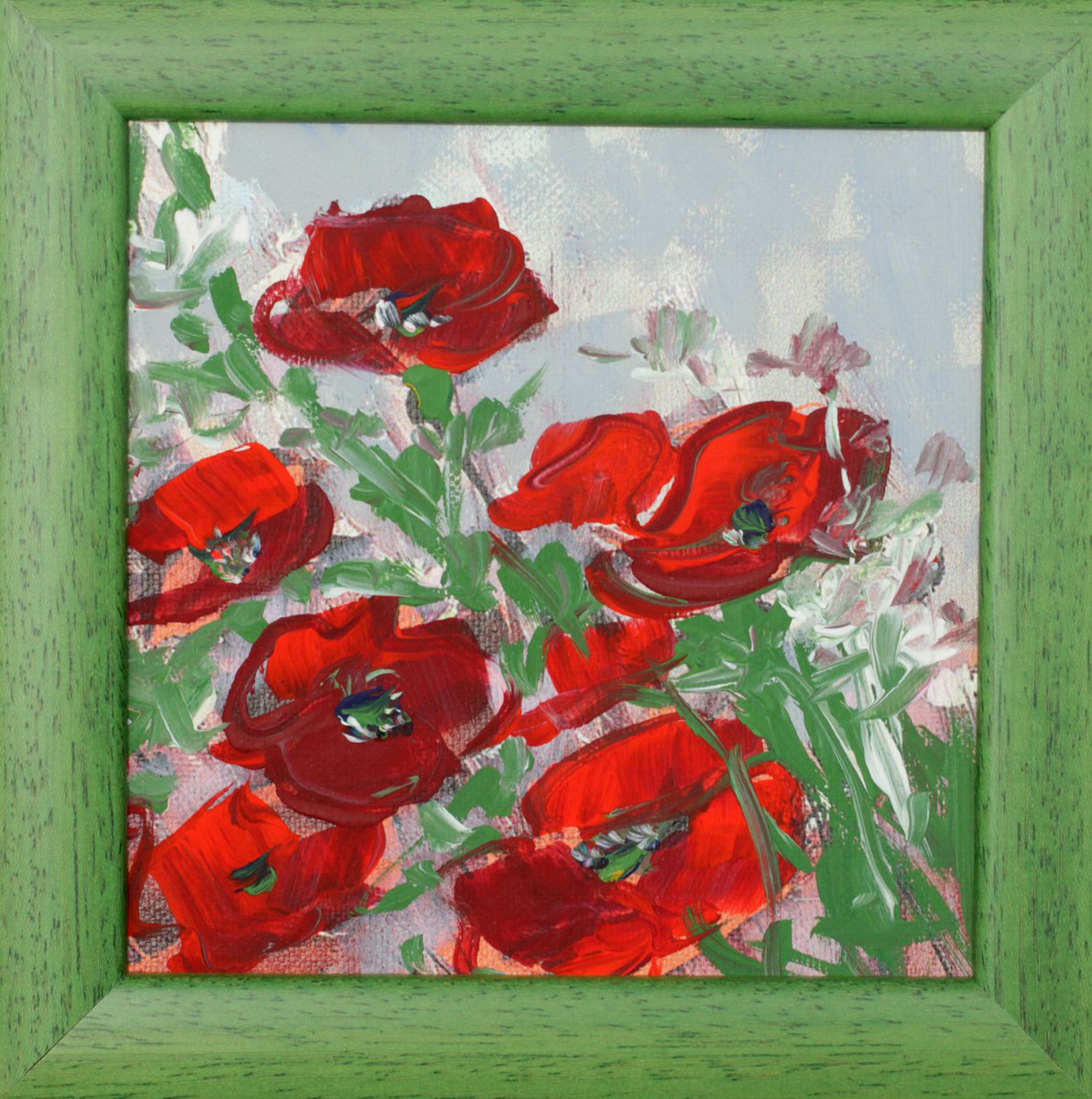 Wind in the poppies I. by Margaret Raven