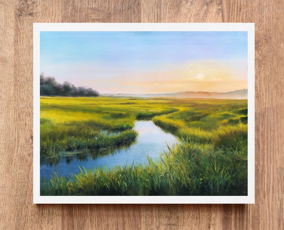 Sunrise over the marshland