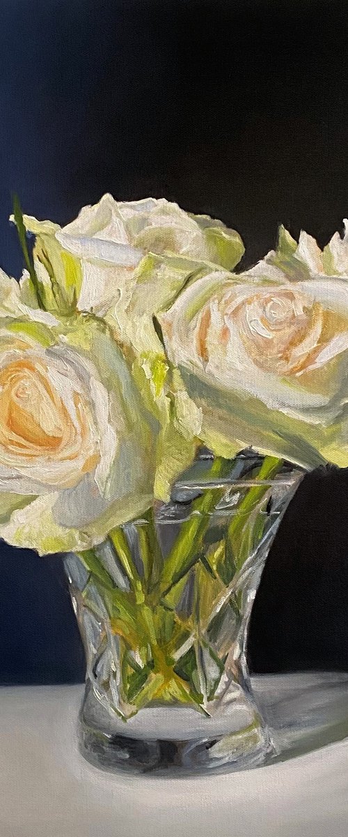 White Roses by Jackie Smith