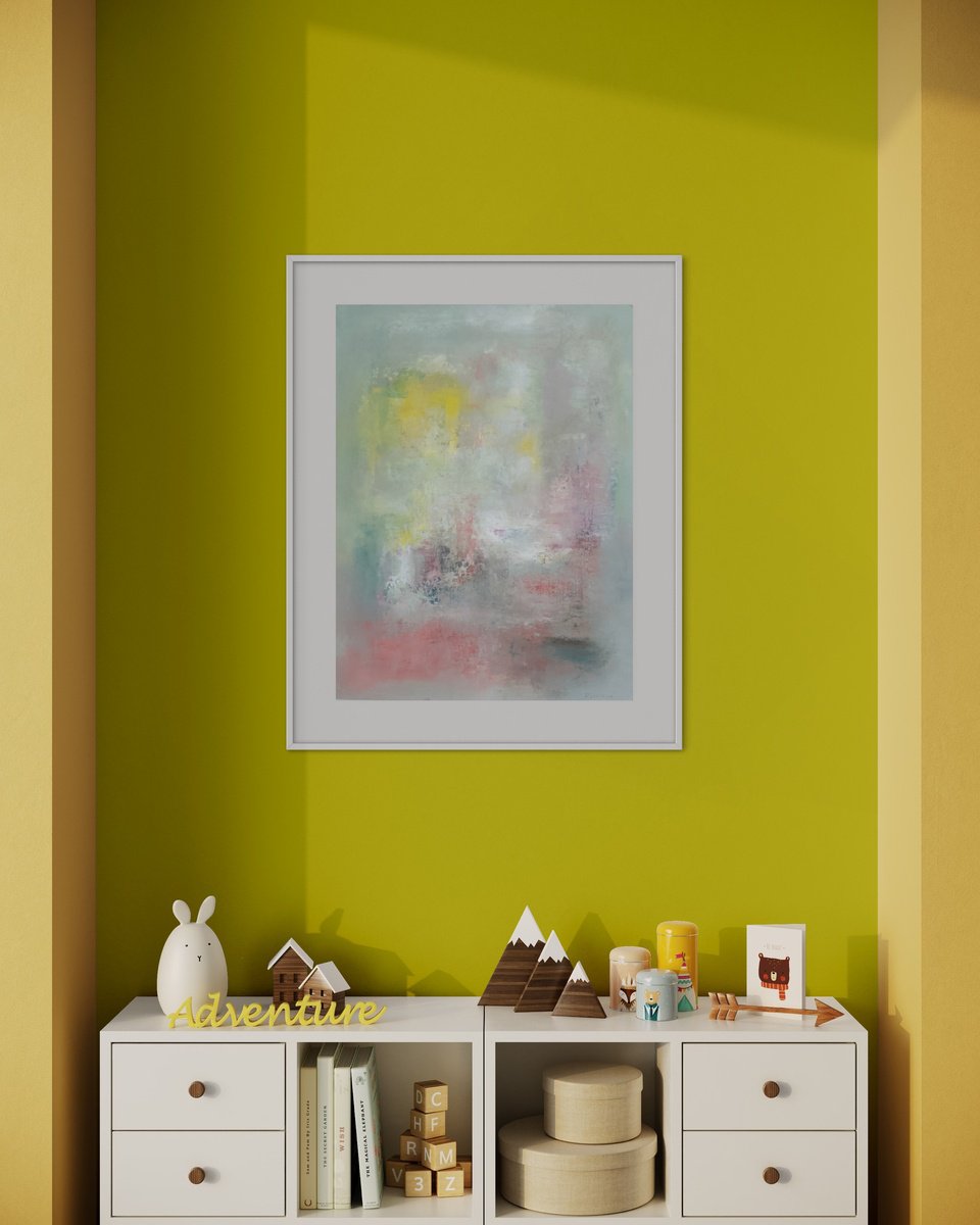 Impressionistic Botanical Oil Painting By Renata Retrova, 39 X 59", Falling In Love, Original Artwork