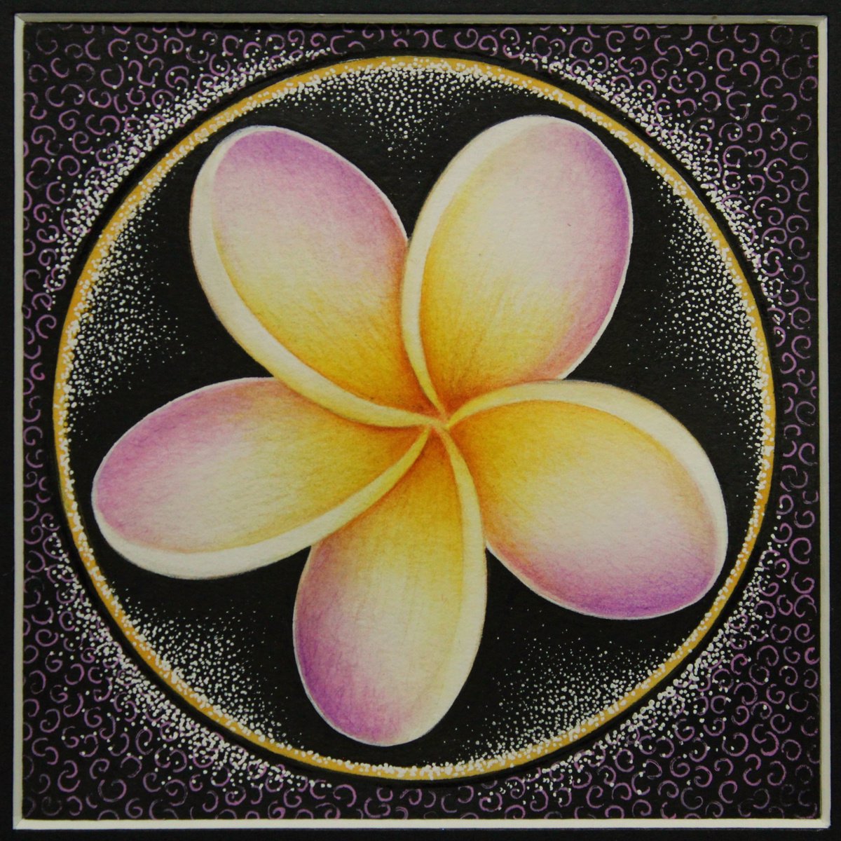 Plumeria Mandala by Lorraine Sadler