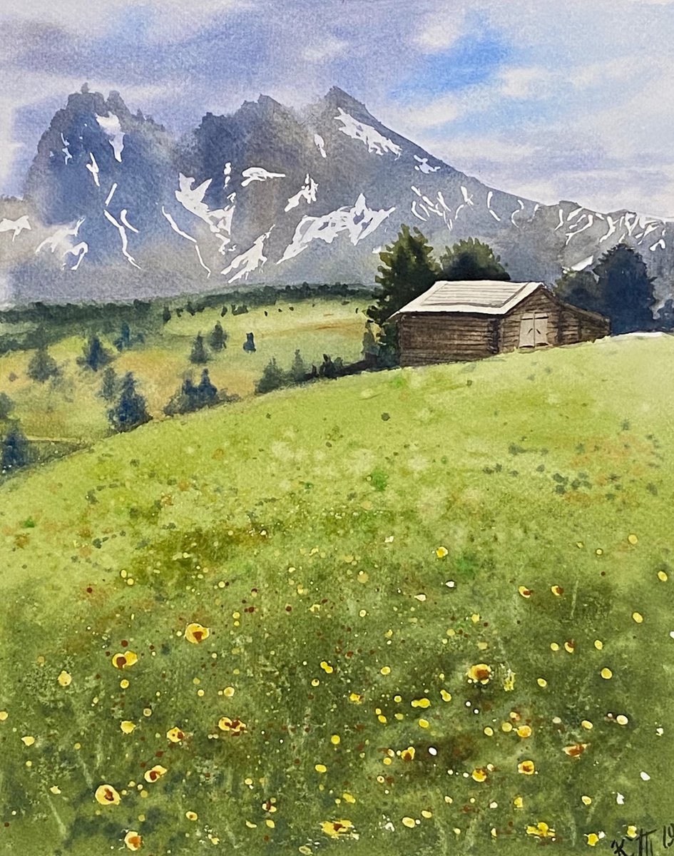 Summer Alps by Ksenia Tikhomirova