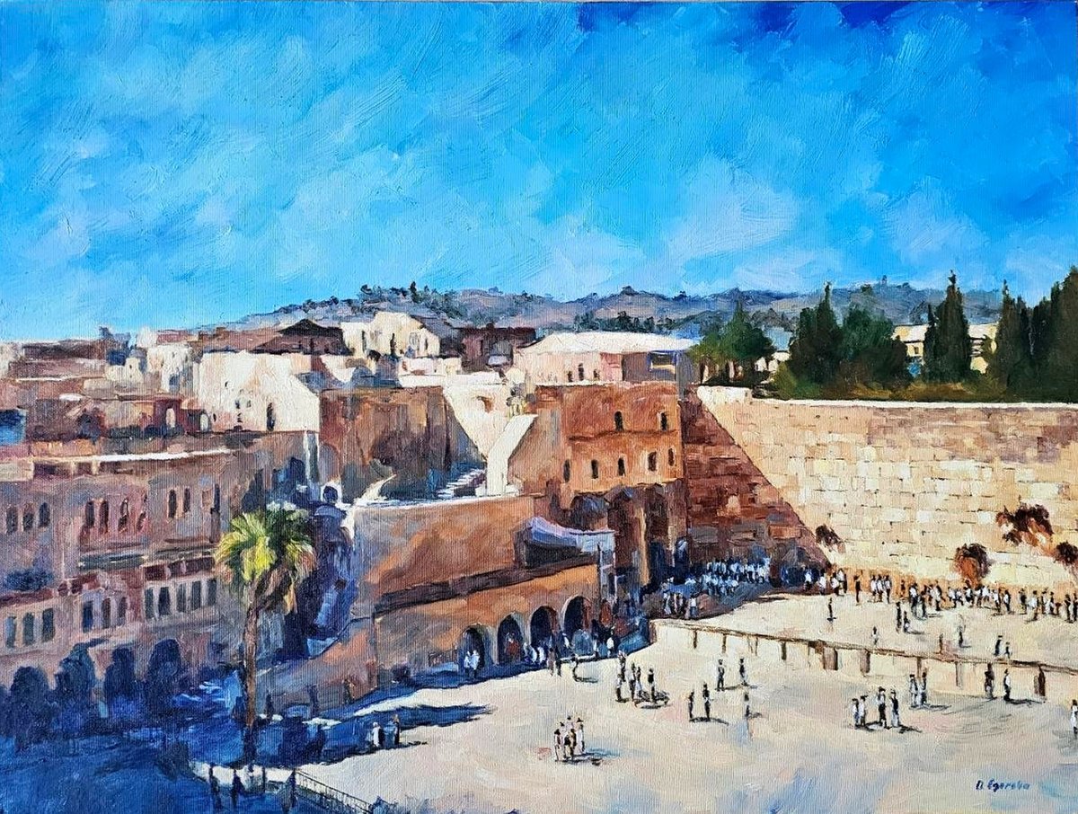 Jerusaem Light By Olga Egorov, 31 X 24, Artwork For Sale On Artfinder