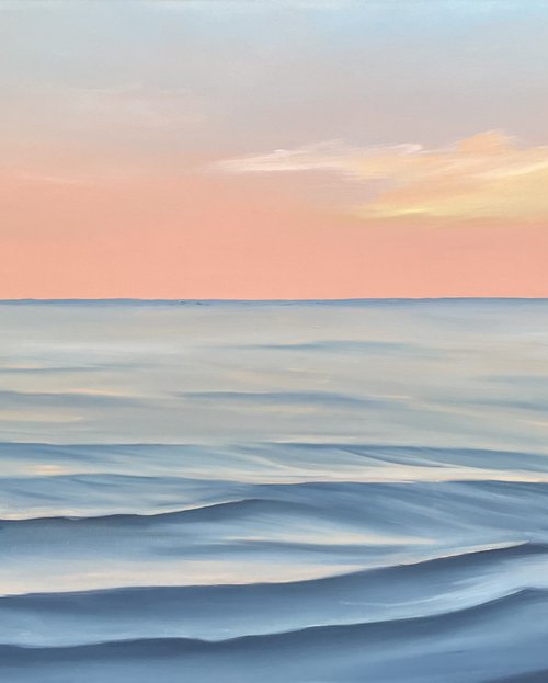 Following the Sun - large ocean tropical seascape by Alanah Jarvis
