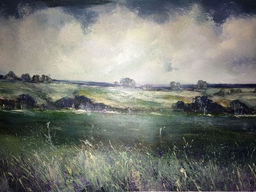 English Meadows I by Maxine Anne  Martin