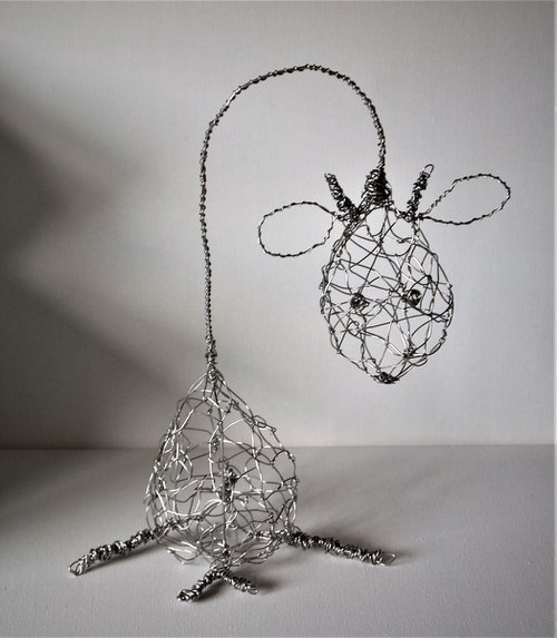 Silver Wire Gerry Giraffe by Steph Morgan