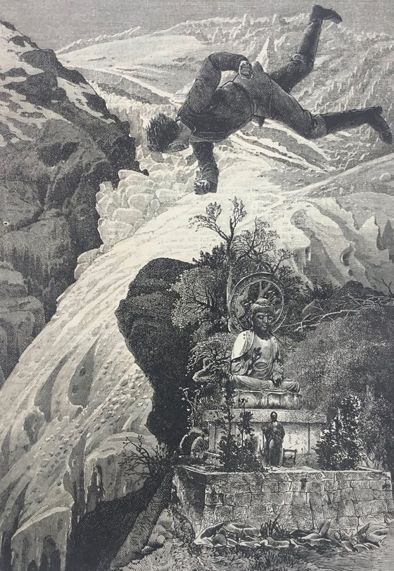 Buddha in the mountains