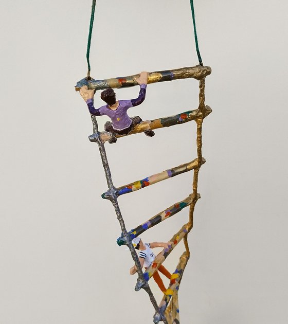 Climbing the DNA double helix ladder