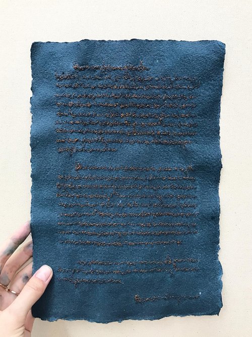 The Manuscript (study on paper) by Olya Tereschuk