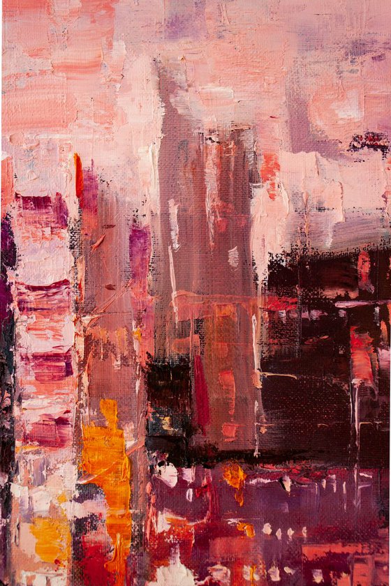 "City of Dreams" cityscape, abstraction