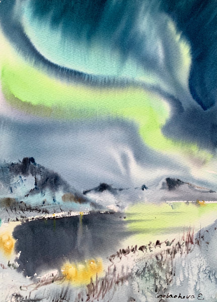 Aurora borealis #4 by Eugenia Gorbacheva