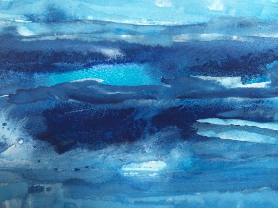 Lost in the Blue - Abstract Seascape