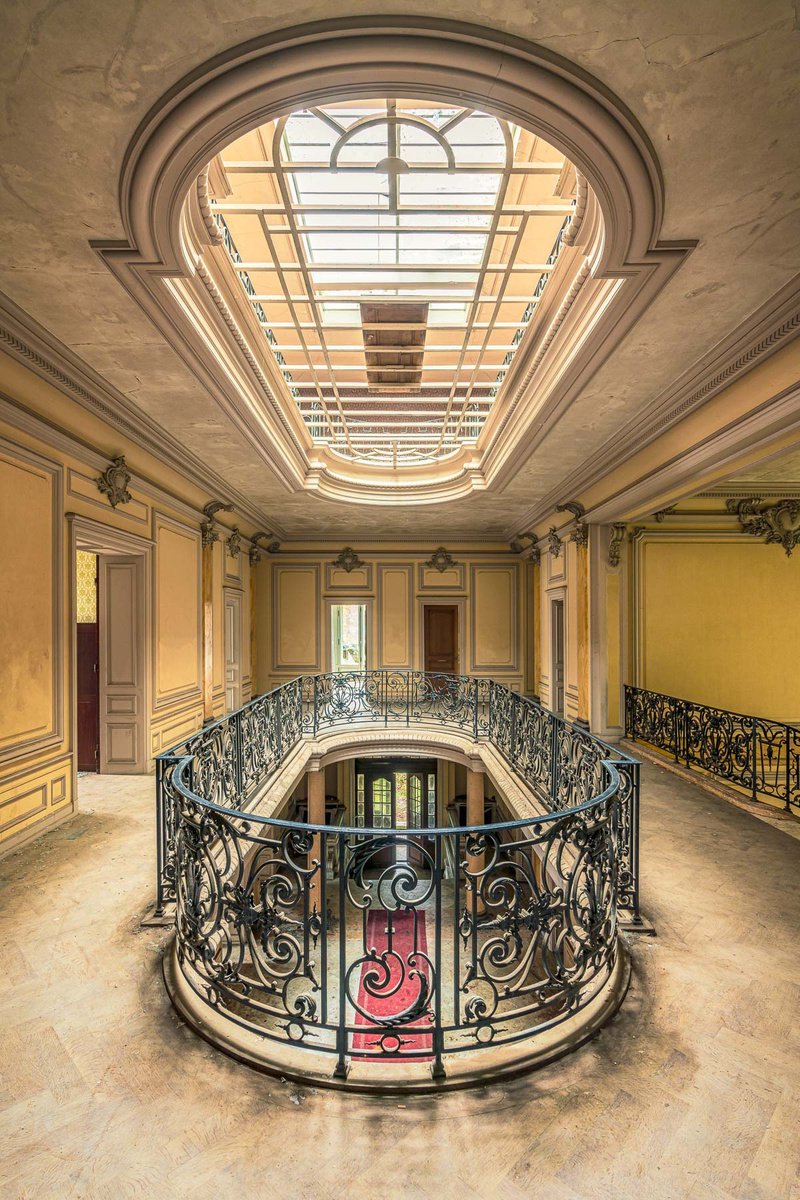 Photorealistic Cityscapes Photograph By Michael Schwan, 35 X 51", Red Castle Ii, Original Artwork