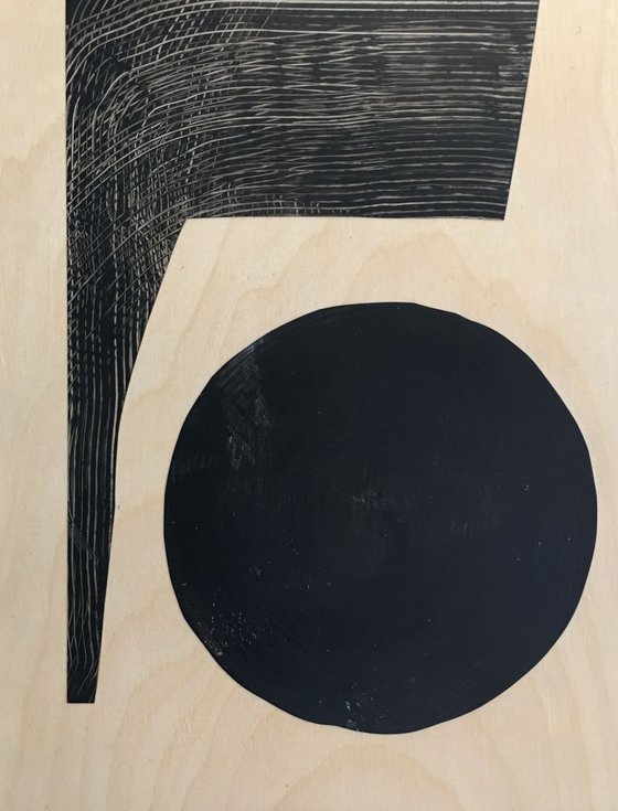 Demeter, four piece set of minimalist paintings
