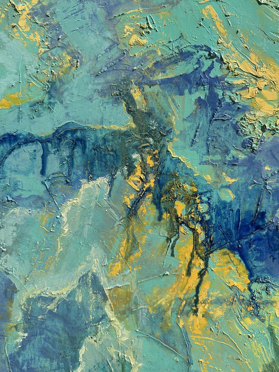 Sunrise after long night 80x80cm