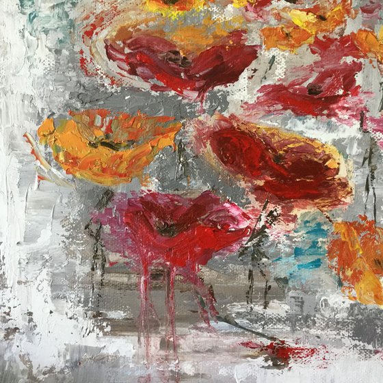 Flanders Fields - impressionist poppies