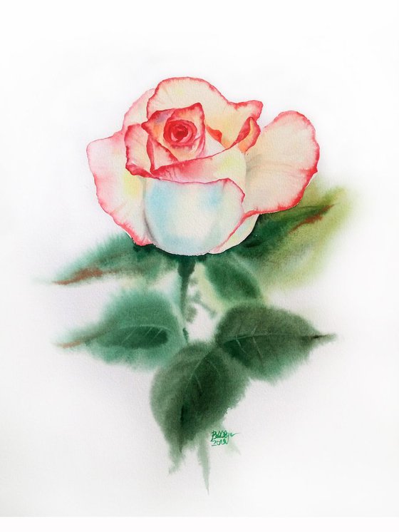 Rose - watercolor rose - MOTHER'S DAY gift