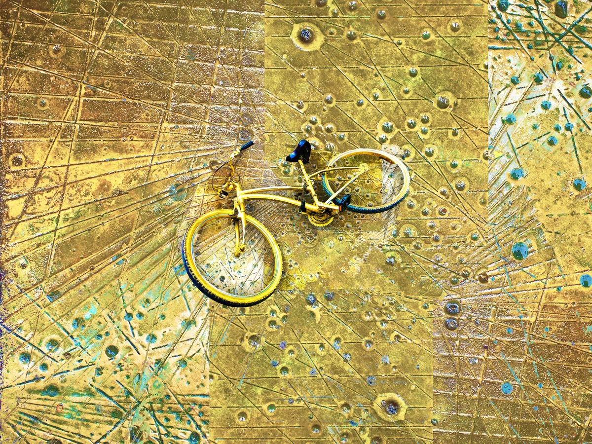 Gold Bike On Gold