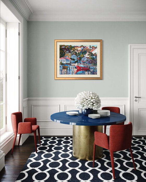 City near by sea (Drøbak)