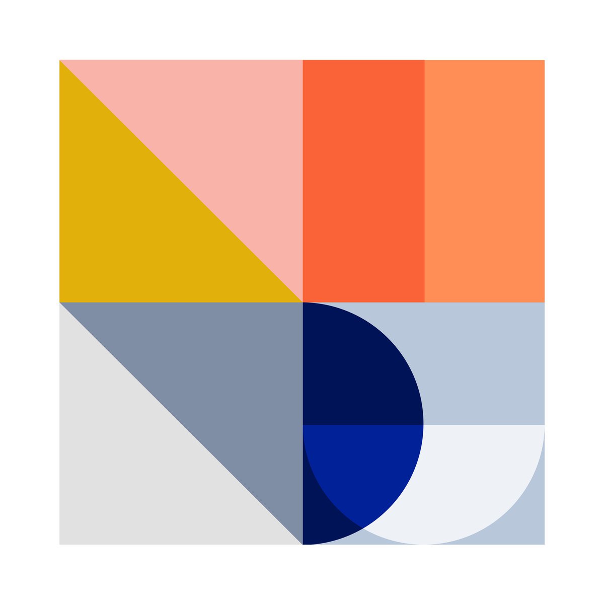 Abstract Giclee Print By James Bassett, 19 X 19, The Font, Original Artwork