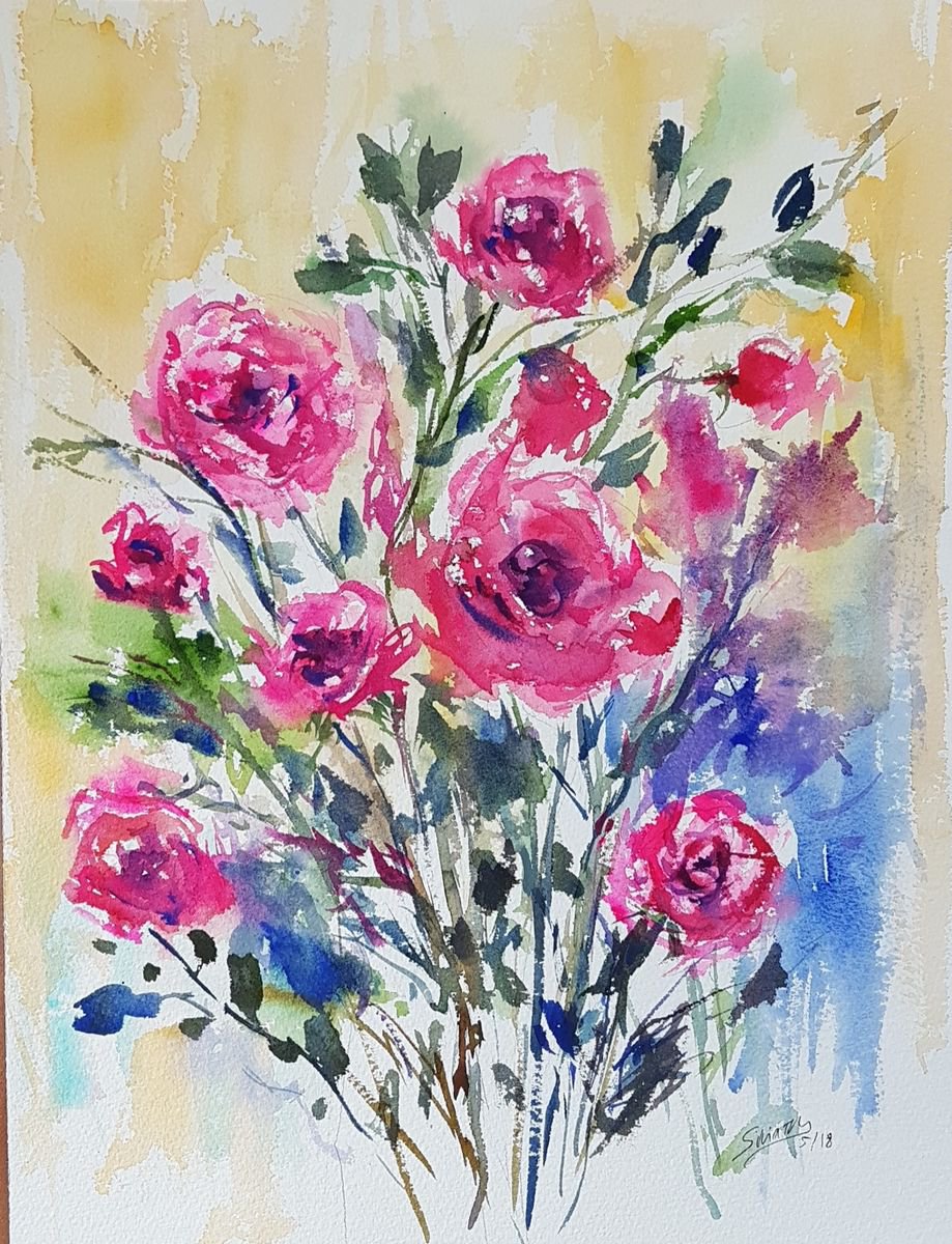 Bouquet of roses by Silvia Flores Vitiello
