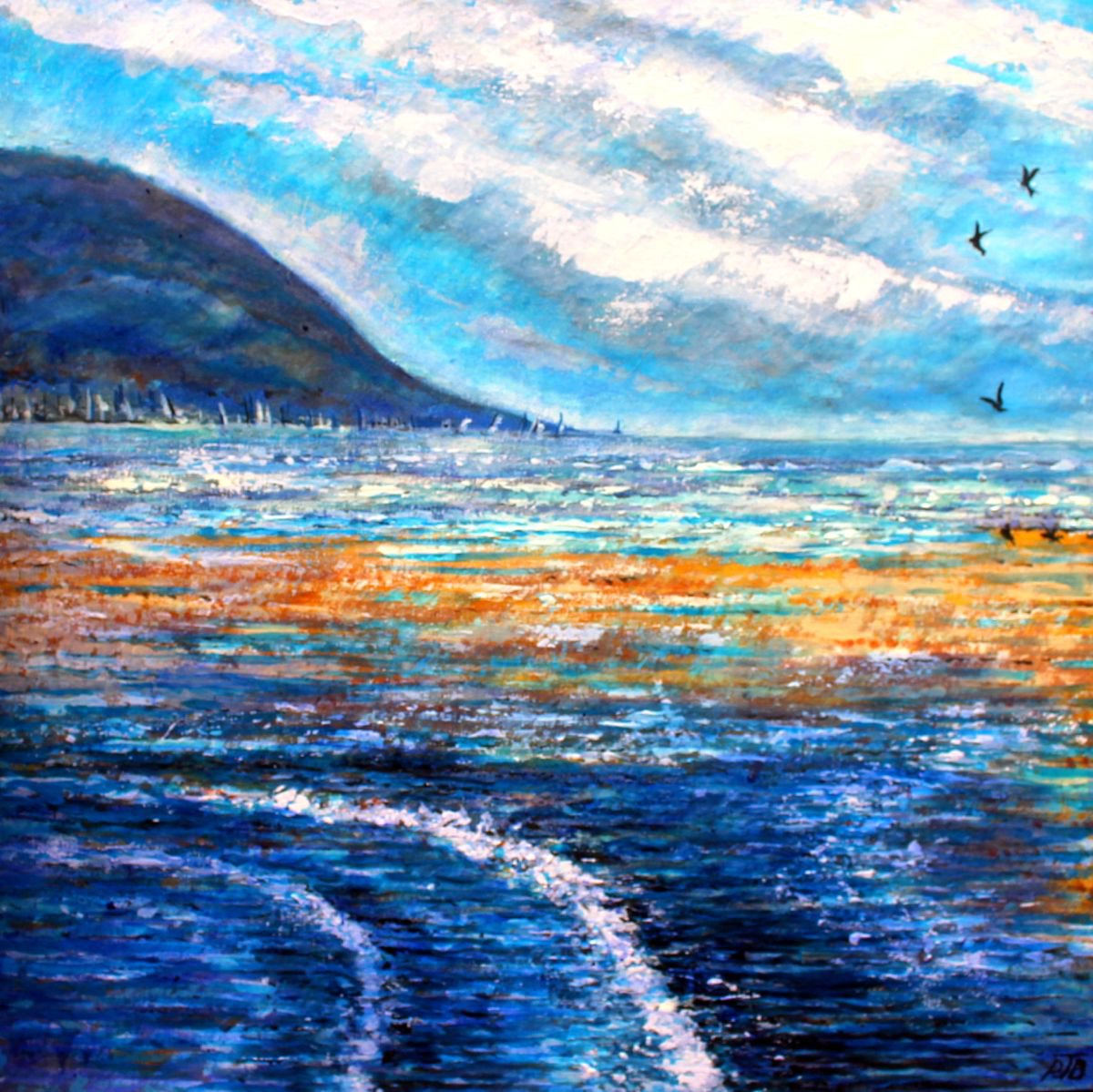 Lanzarote Beach By Paul J Best, 24 X 24, Artwork For Sale On Artfinder
