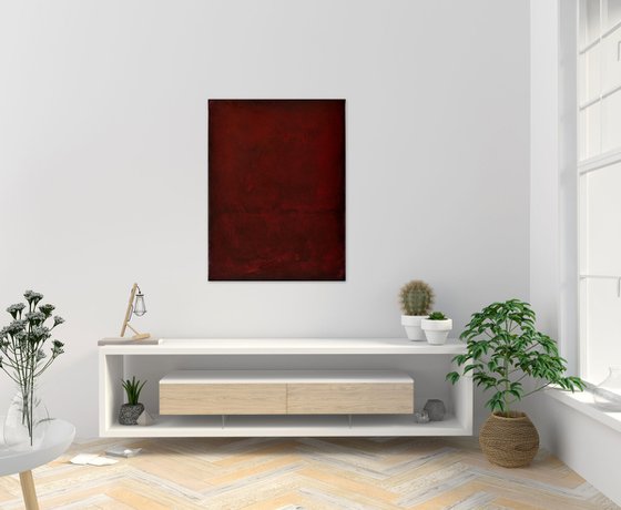 Red Abstract painting RO336