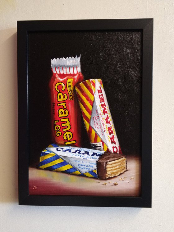 Tunnocks Caramel wafers still life