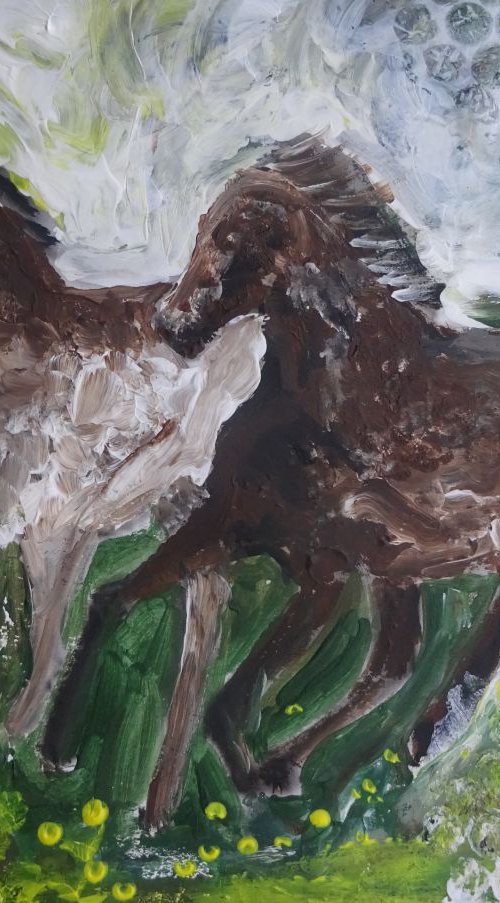 Running Horses by Kumi Muttu