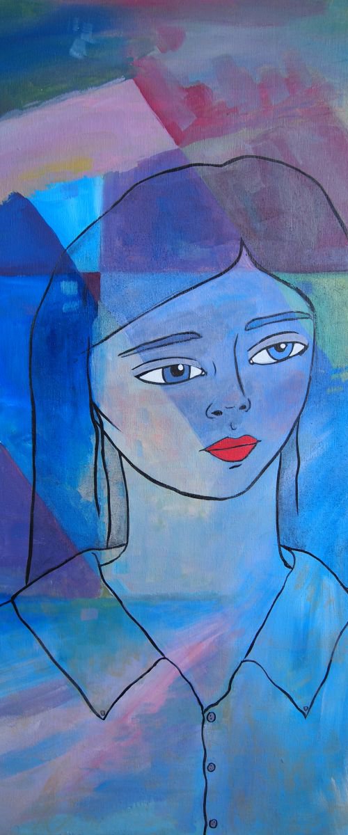 Abstract Portrait by Kitty  Cooper