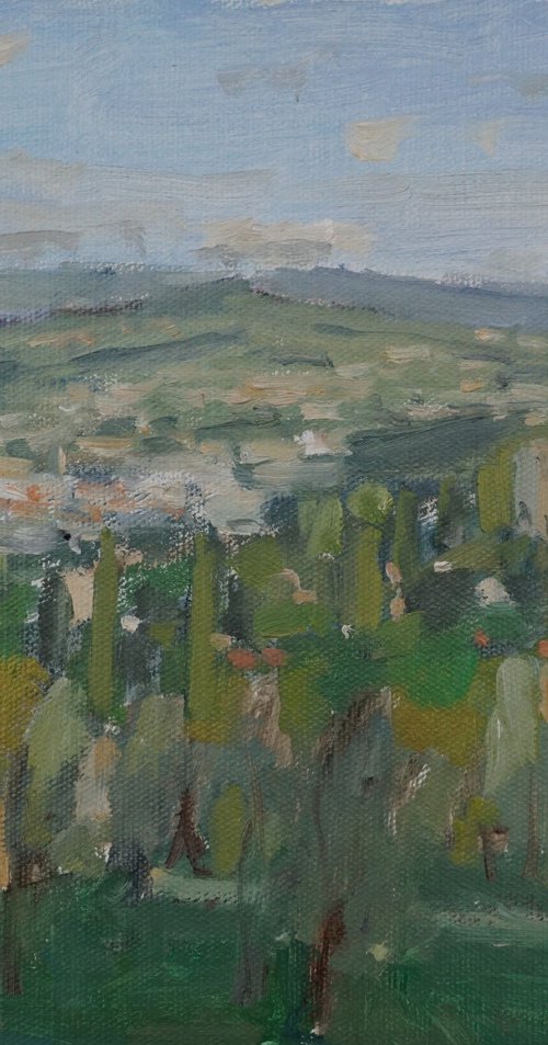 View of the Tuscan Countryside by Alex James Long