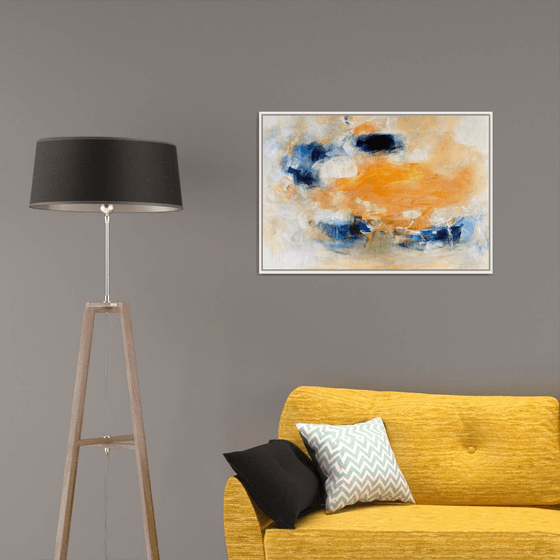 Elements_ Blue and Orange Abstract