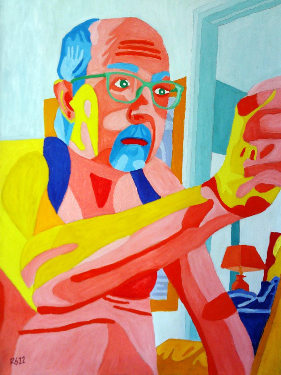 Self Portrait Painting by Randall Steinke