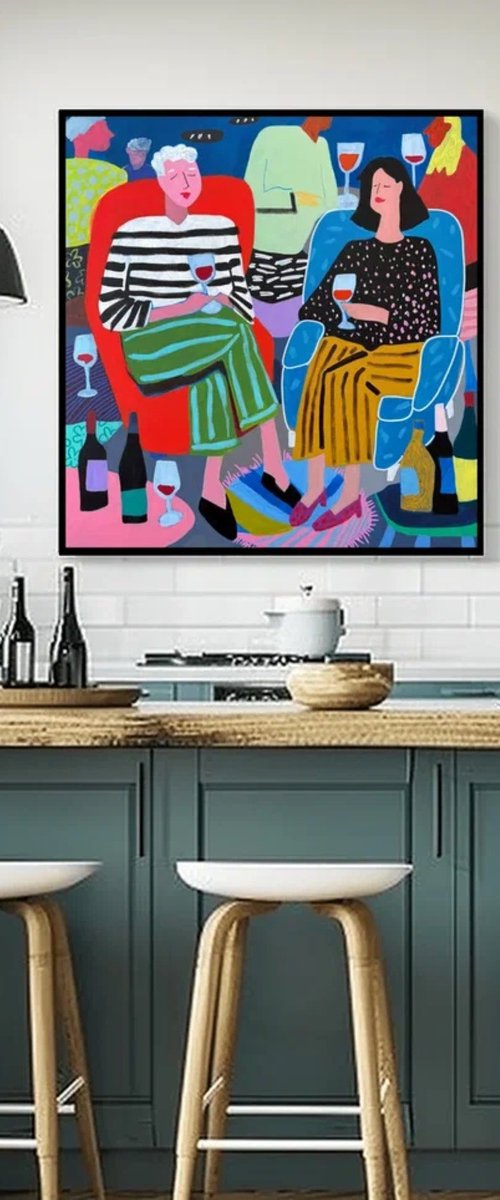 Cozy Friends With Wine by Sasha Robinson