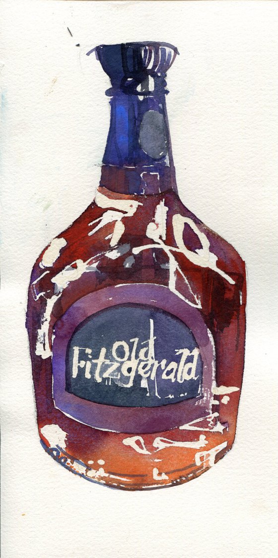 Old Fitzgerald watercolour painting