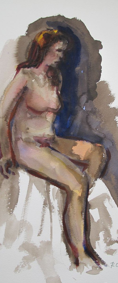 seated female nude by Rory O’Neill